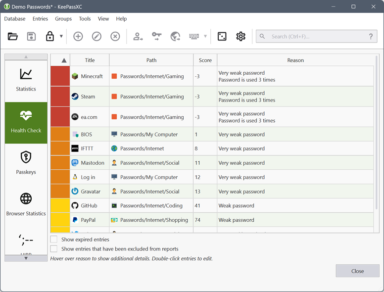 Database Reports